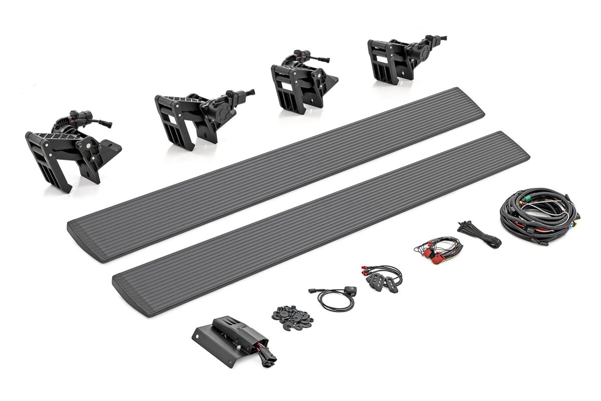 Chevrolet Silverado 1500 Power Running Boards - Rough Country - Dual Electric Motor - '19-'24
